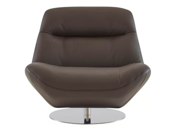 MANAROLA - Swivel leather armchair by Ligne Roset - view 2